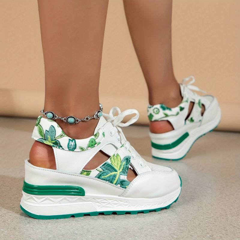Dam Plattformsneakers med Utskärningsdesign