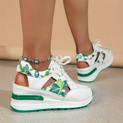 Dam Plattformsneakers med Utskärningsdesign