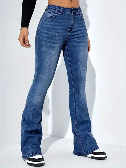 Dam Jeans | Hög Midja | Utsvängda Ben