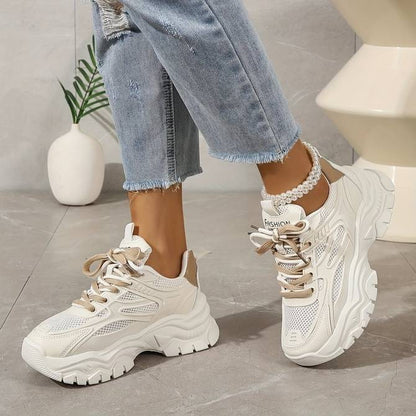 Dam Sneakers med Dubbel Spets