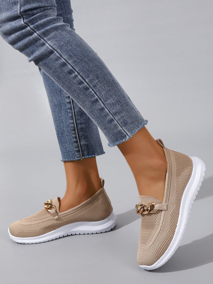 Dam Sneakers med Guldkedjedesign