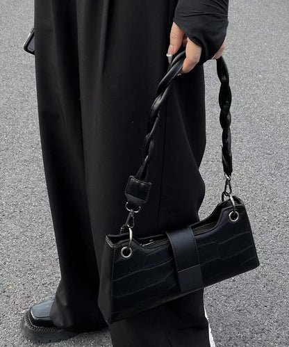 Dam Modern Faux Läder Säckväska med Dragkedja