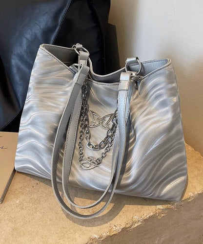 Dam Elegant PU Axelväska med Stor Kapacitet och Kedjedetalj