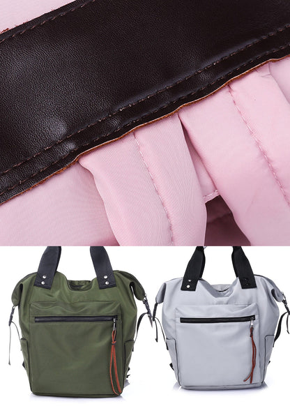 Unisex Retro Bomuldsrygsæk med Praktiske Lommer