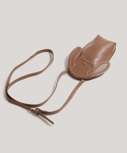 Unisex Trendig Faux Läder Messenger Väska med Tecknat Mönster