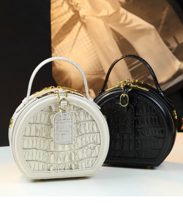 Dam Snygg Faux Läder Crossbody Väska med Alligatormönster
