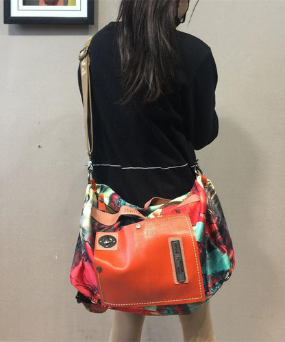 Unisex Stylish Cotton Messenger Bag with Large Capacity