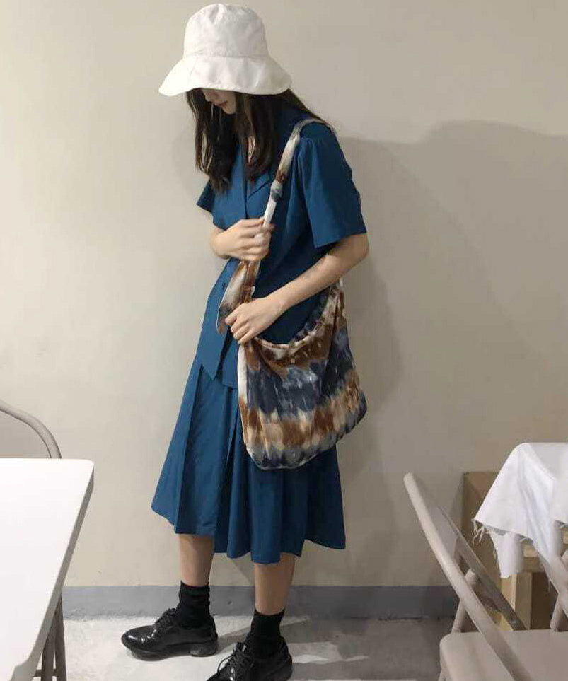 Unisex stilfuld canvas messenger taske med unik snøring