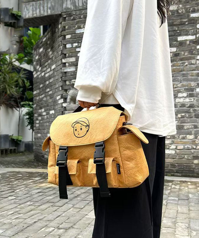 Unisex Mångsidig Polyester Messenger Väska med Flera Fickor