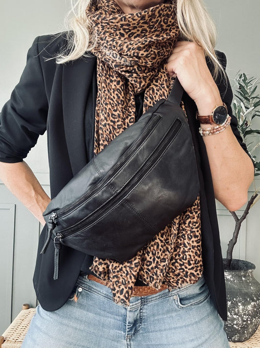 Unisex Bumbag med Justerbart Bälte och Flera Fack 0