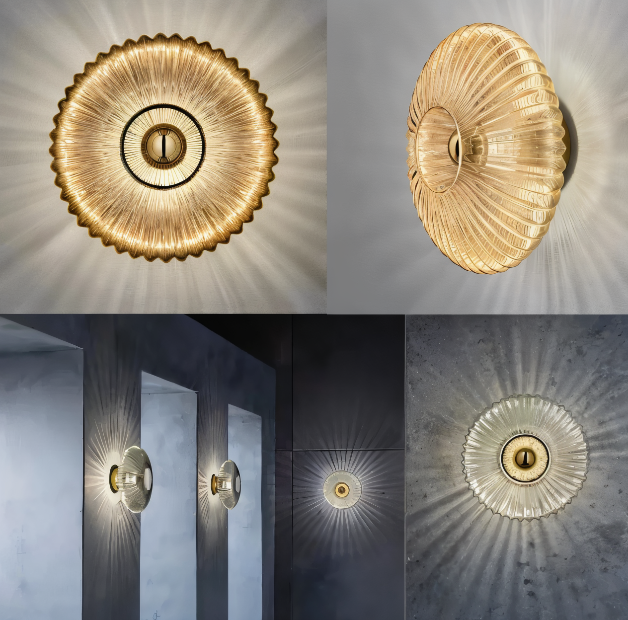 Vägglampa – LED-lampa med Modern Vågmönsterdesign 5