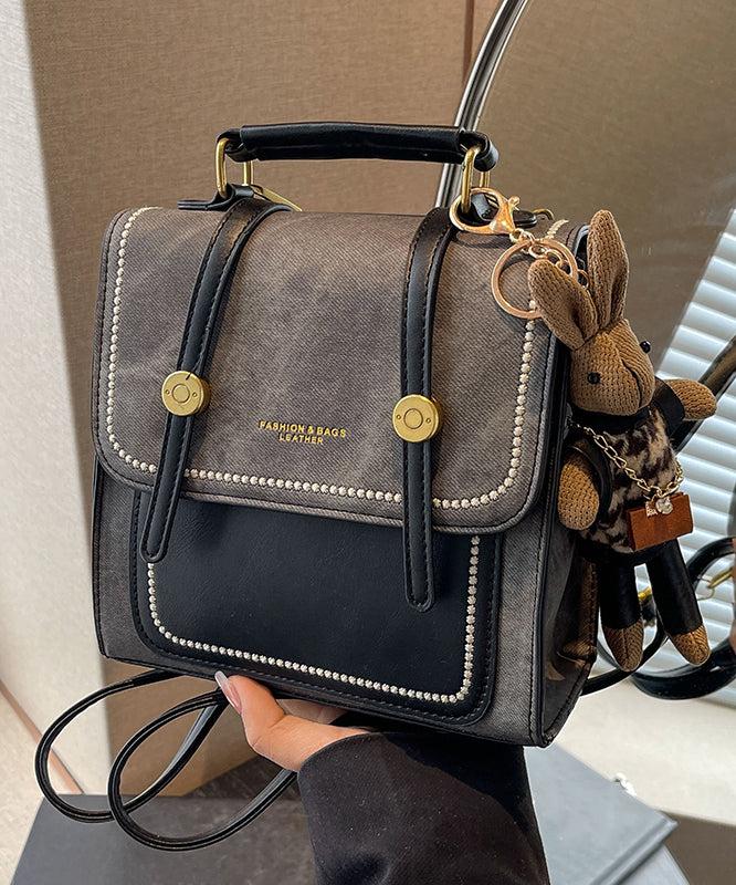 Dam Vintage Slitstark Dukväv Messenger Väska med Lapptäckedesign och Justerbar Axelrem