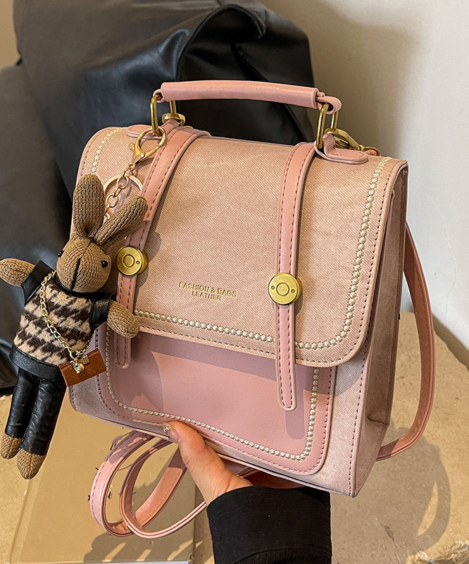 Dam Vintage Slitstark Dukväv Messenger Väska med Lapptäckedesign och Justerbar Axelrem