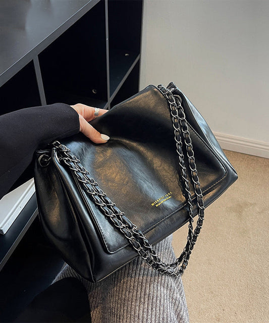 Kvinnor Elegant Faux Läder Handväska med Inre Fickor