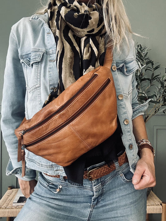 Unisex Cool Leather Bumbag with Adjustable Strap