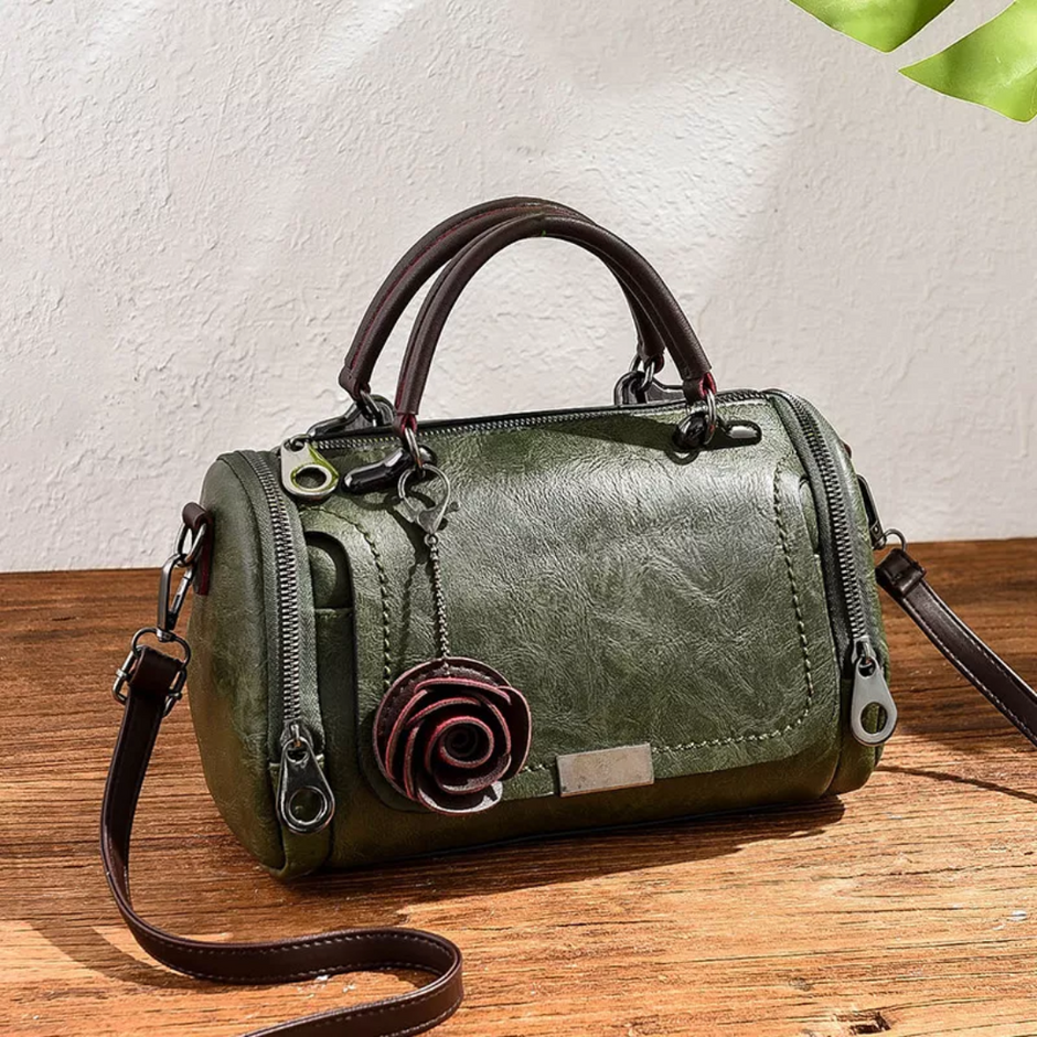 Matilda - Läder Crossbody-Väska med Flera Fack för Dam